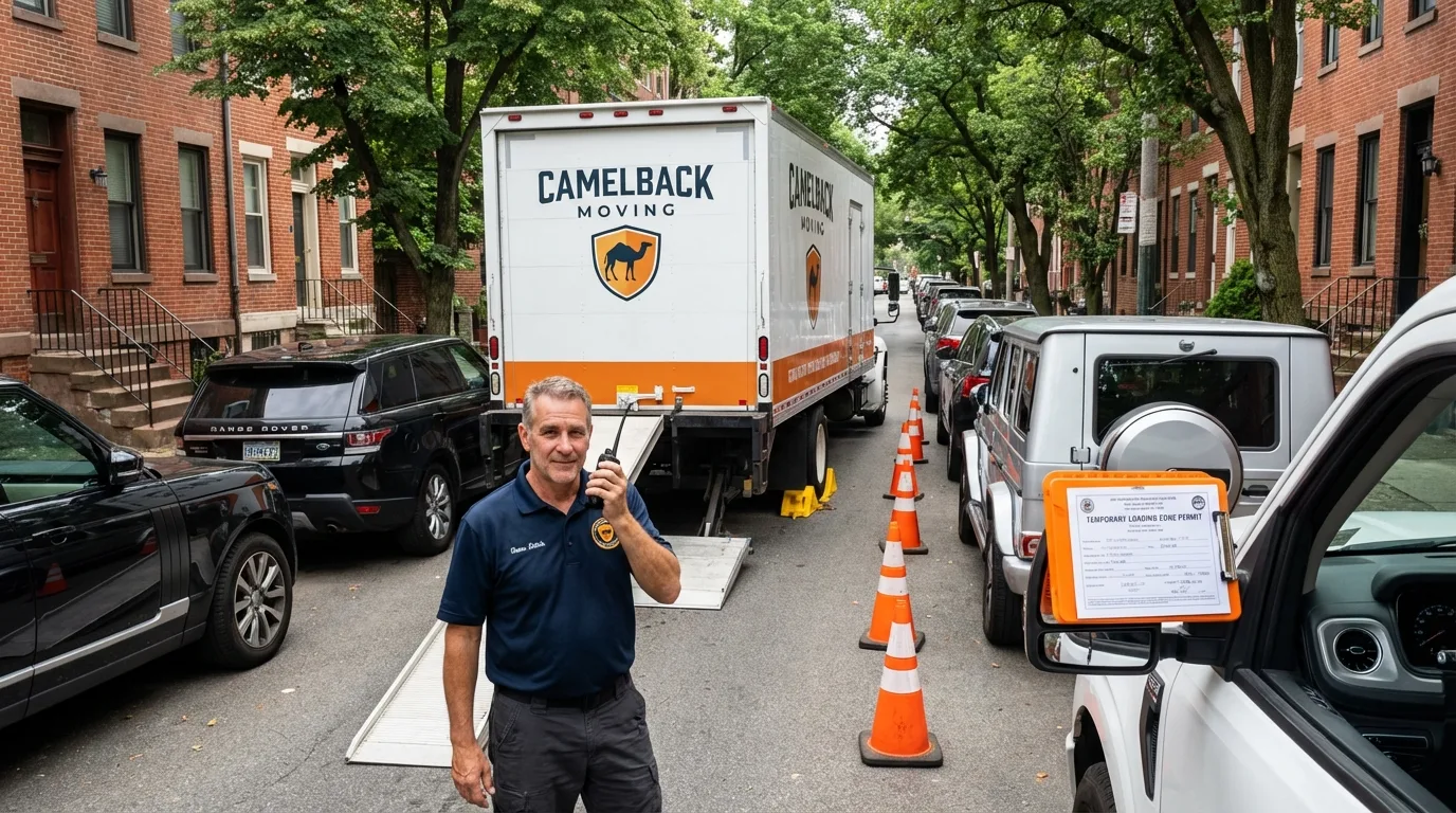 City street loading permit setup in Sykesville, PA